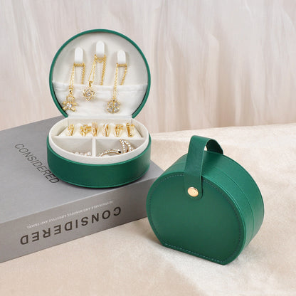 Portable Dome Princess Jewelry Box with Carry Handle