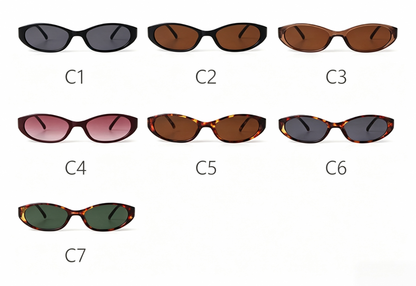 New Oval Cat-Eye Sunglasses for Men & Women – High-End Vintage Retro Sun Glasses