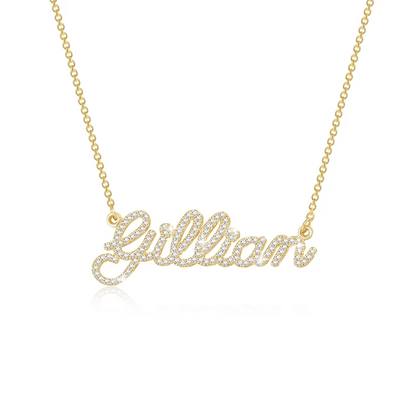 Custom Diamond Name Necklace