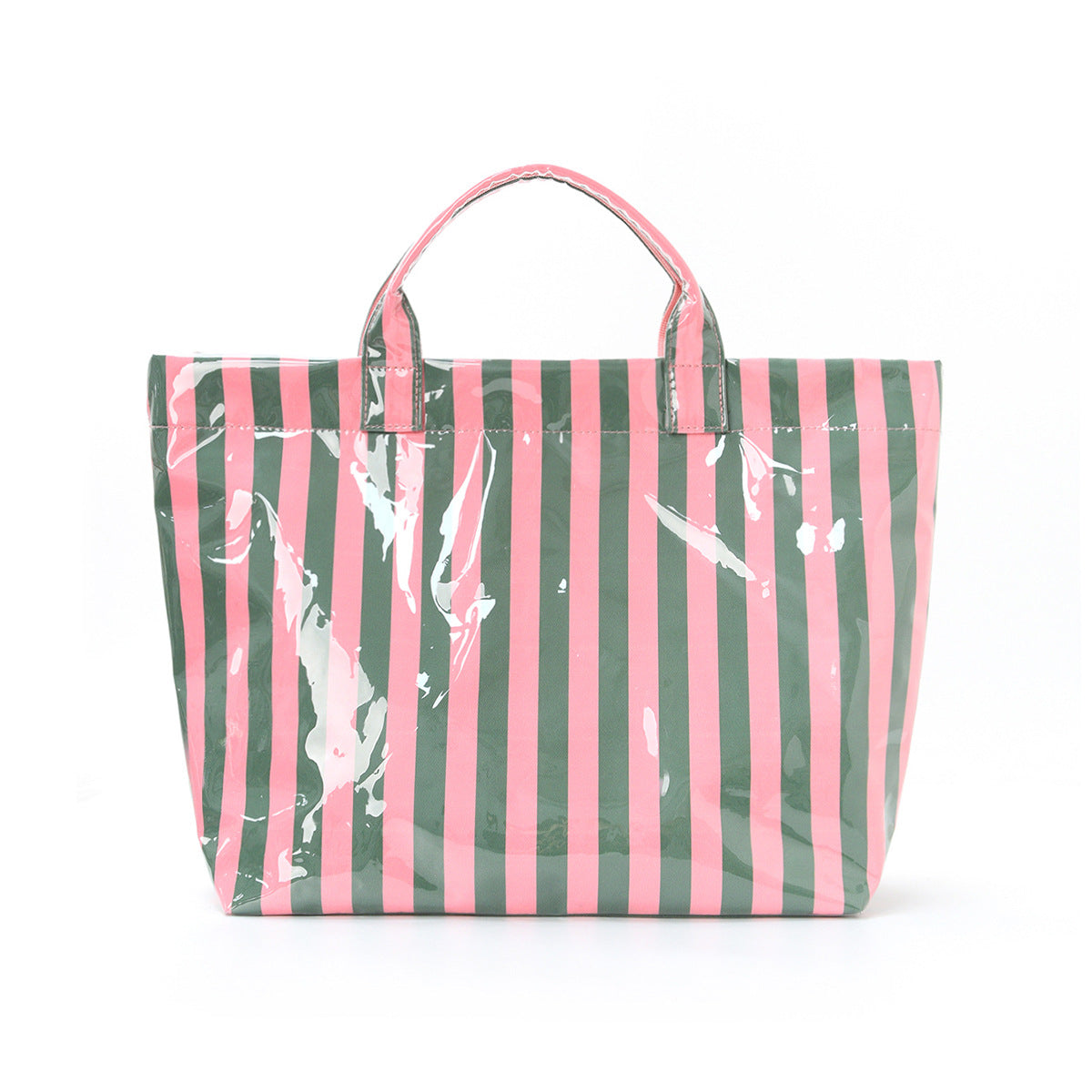 Striped Tote Bag – Lightweight Large-Capacity Handbag for Commuting & Travel