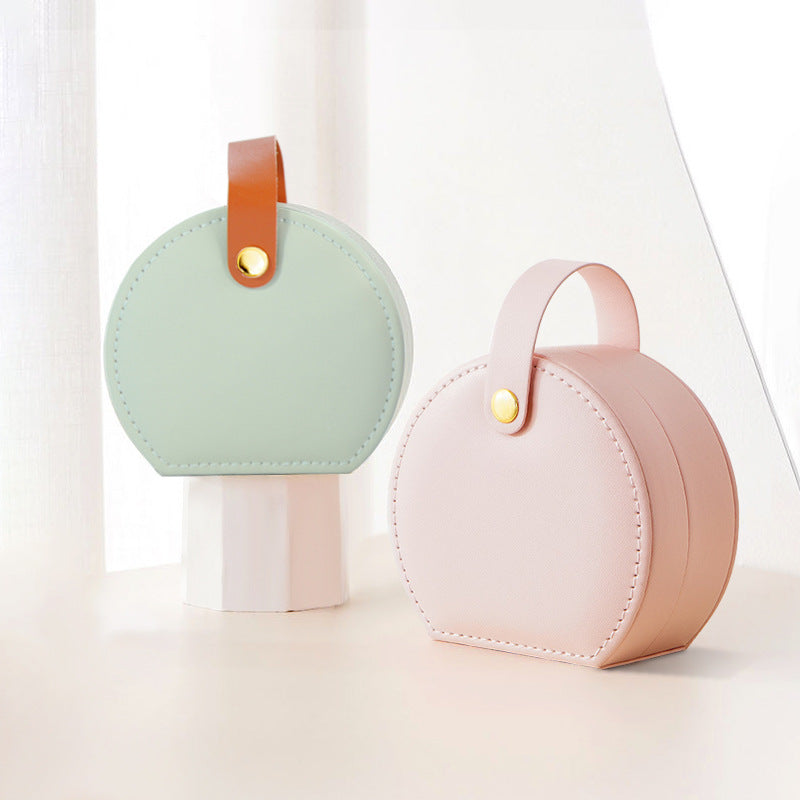 Portable Dome Princess Jewelry Box with Carry Handle