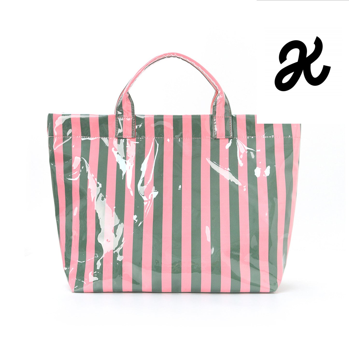 Striped Tote Bag – Lightweight Large-Capacity Handbag for Commuting & Travel