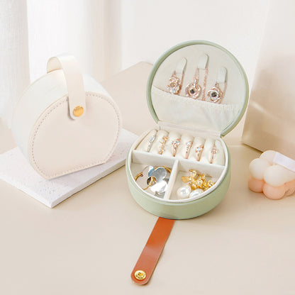 Portable Dome Princess Jewelry Box with Carry Handle