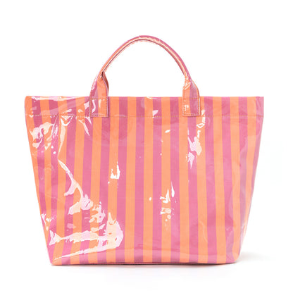 Striped Tote Bag – Lightweight Large-Capacity Handbag for Commuting & Travel