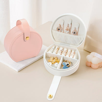 Portable Dome Princess Jewelry Box with Carry Handle