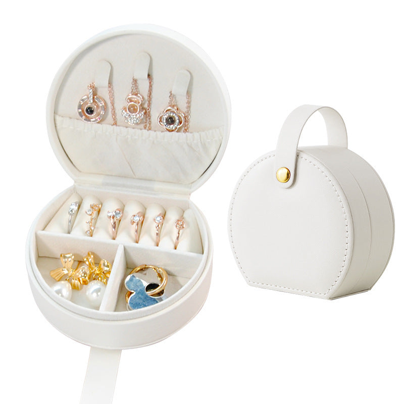 Portable Dome Princess Jewelry Box with Carry Handle