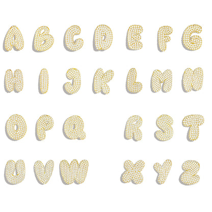 14K Gold Plated Balloon Letter Necklace