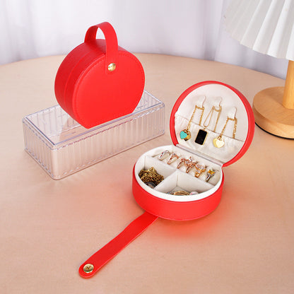 Portable Dome Princess Jewelry Box with Carry Handle