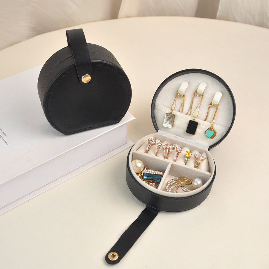 Portable Dome Princess Jewelry Box with Carry Handle