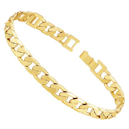 KissYan Gold Ankle Bracelets for Women,Chunky Cuban Link Chain Summer Beach Foot Jewelry