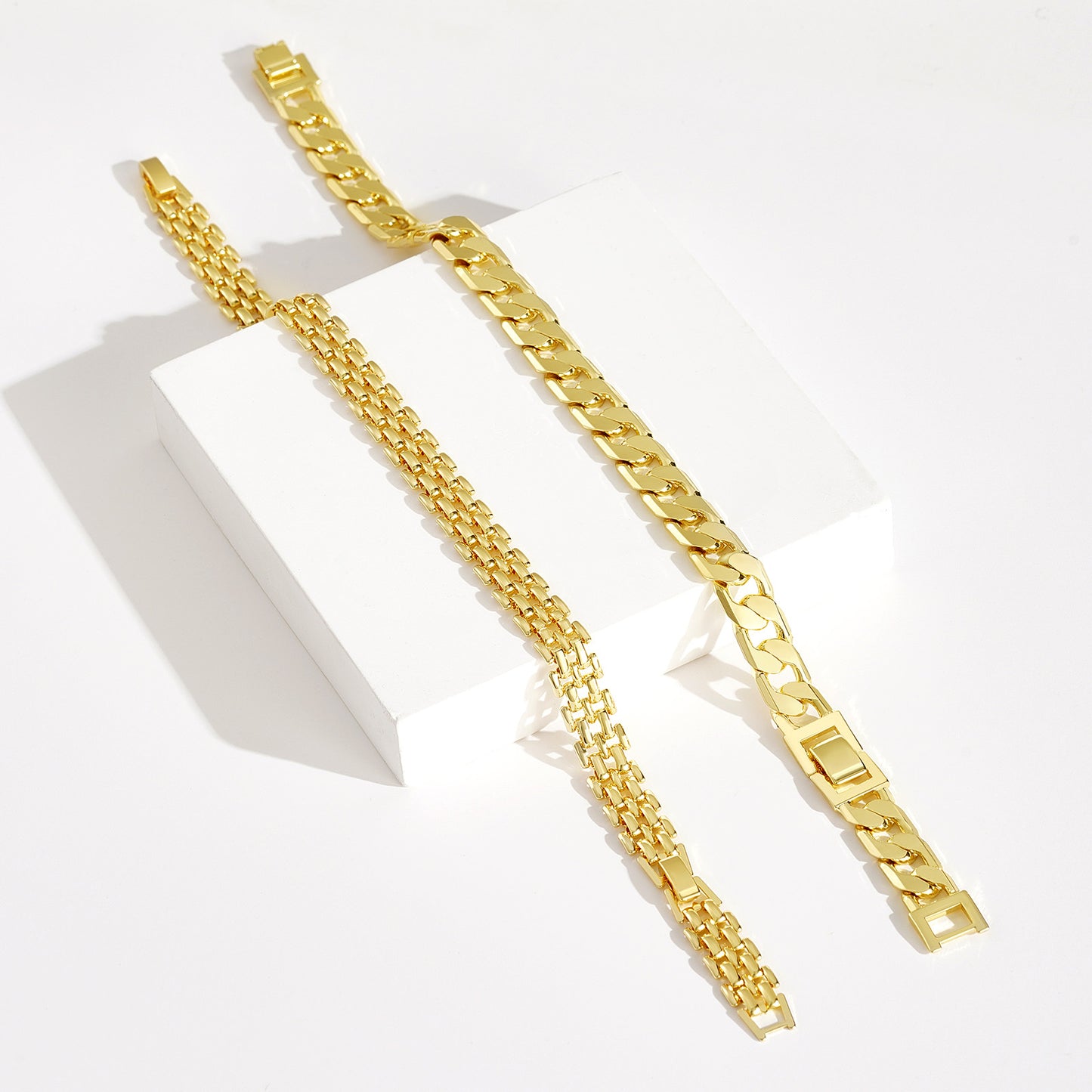 KissYan Gold Ankle Bracelets for Women,Chunky Cuban Link Chain Summer Beach Foot Jewelry