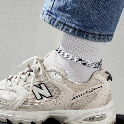 KissYan Gold Ankle Bracelets for Women,Chunky Cuban Link Chain Summer Beach Foot Jewelry