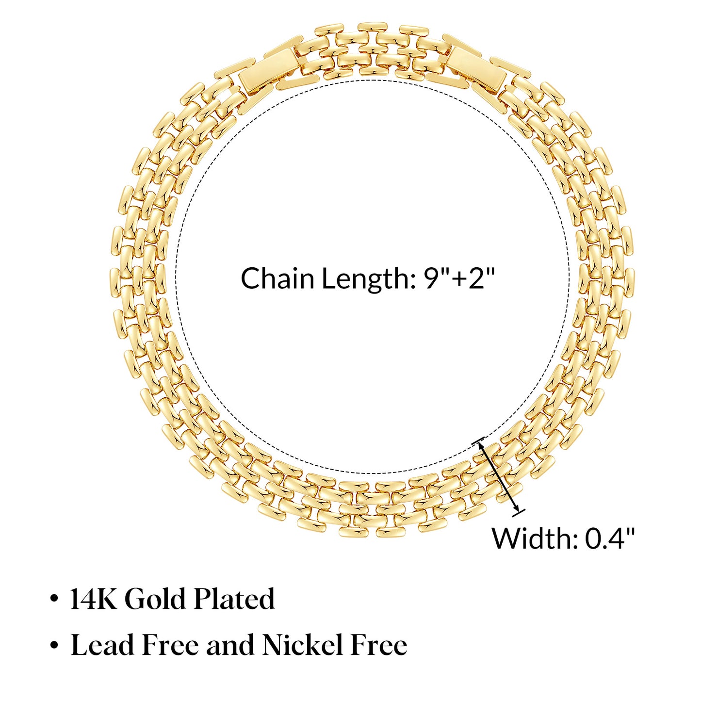 KissYan Gold Ankle Bracelets for Women,Chunky Cuban Link Chain Summer Beach Foot Jewelry