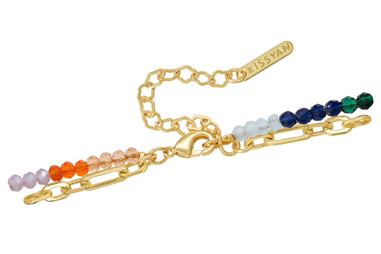KissYan Adjustable Stackable Enamel Beaded Bracelets for Women