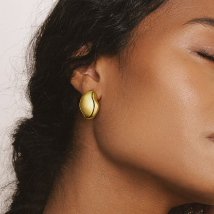 Thick Chunky Hoops Earrings