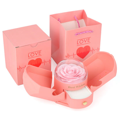 Angel Wing Crystal Flower Gift  Box