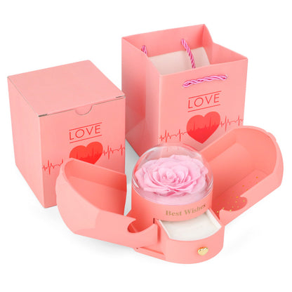 Angel Wing Crystal Flower Gift  Box