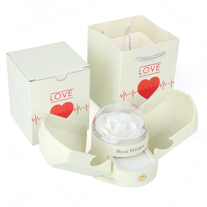 Angel Wing Crystal Flower Gift  Box