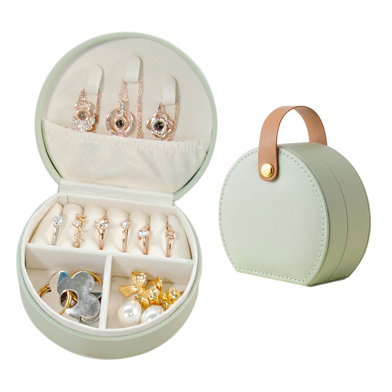 Portable Dome Princess Jewelry Box with Carry Handle