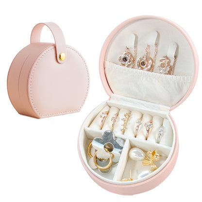 Portable Dome Princess Jewelry Box with Carry Handle