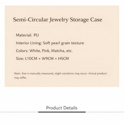 Portable Dome Princess Jewelry Box with Carry Handle