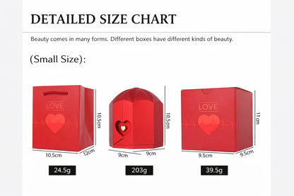 Angel Wing Crystal Flower Gift  Box