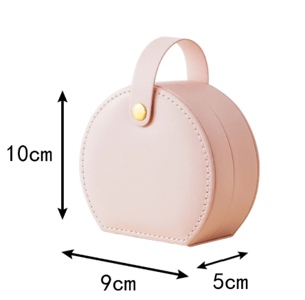 Portable Dome Princess Jewelry Box with Carry Handle