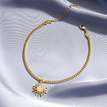 Star Charm Gold Plated Dainty Anklet