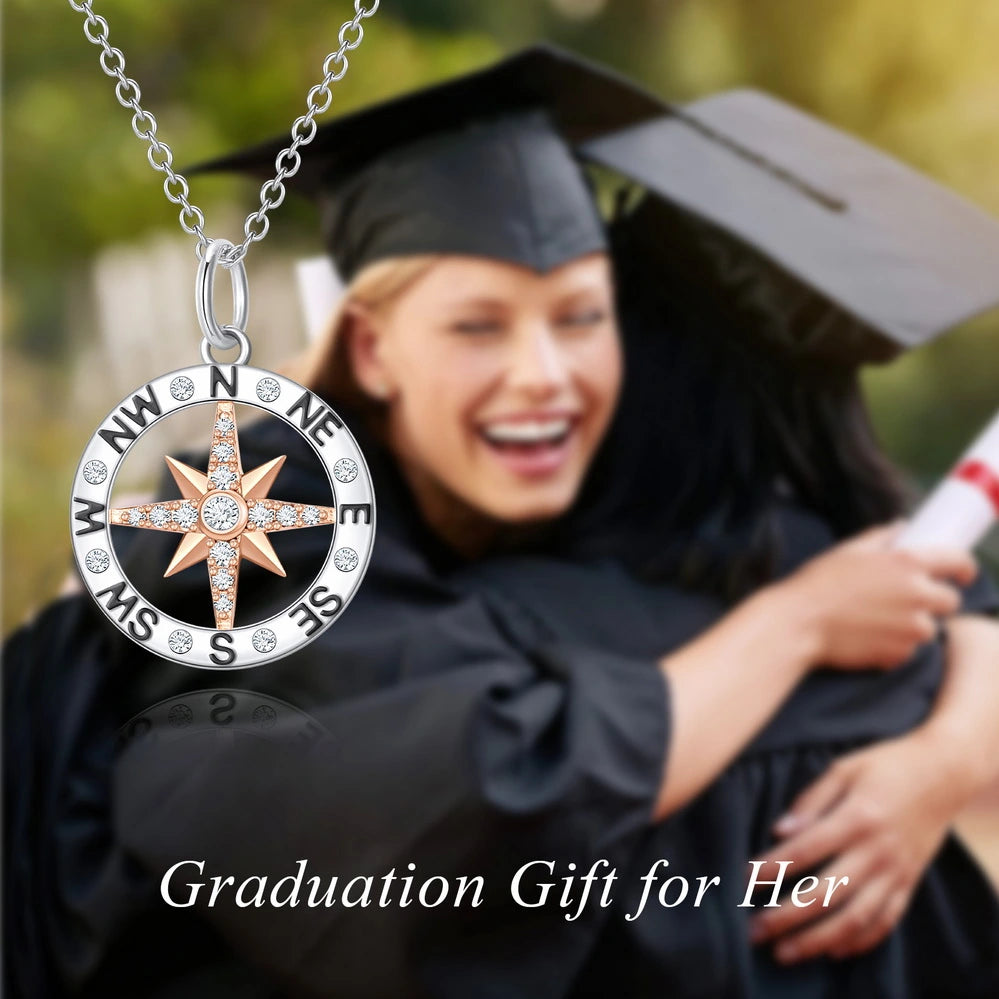 Graduation Season Separation Compass Necklace