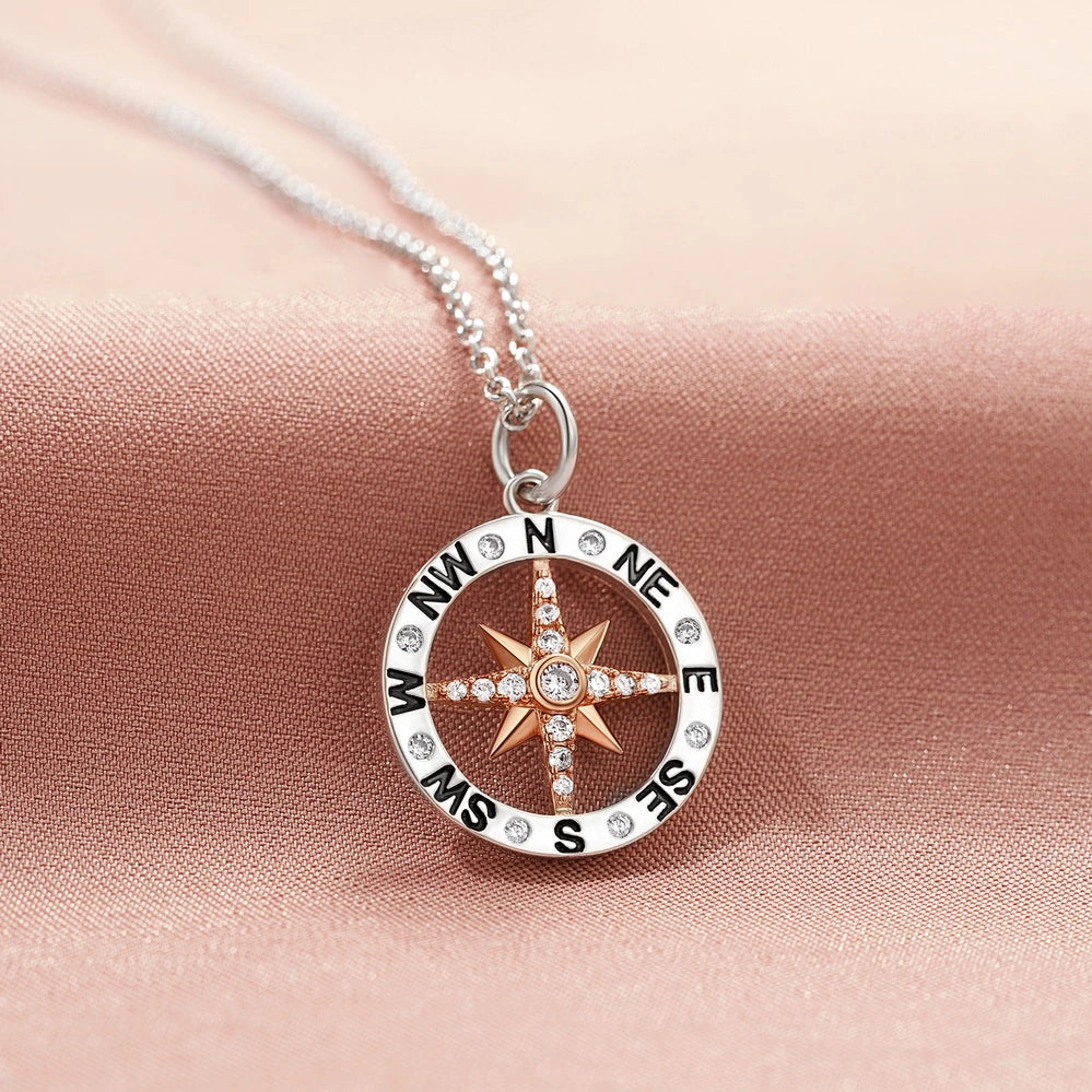 Graduation Season Separation Compass Necklace