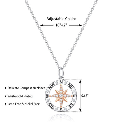 Graduation Season Separation Compass Necklace