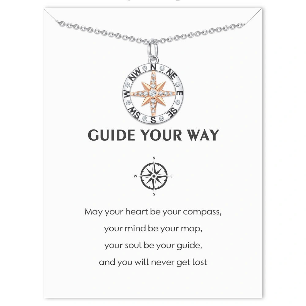 Graduation Season Separation Compass Necklace