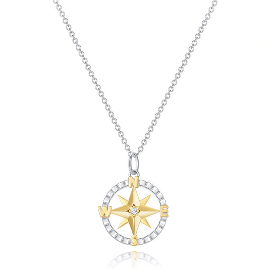 Graduation Season Separation Compass Necklace