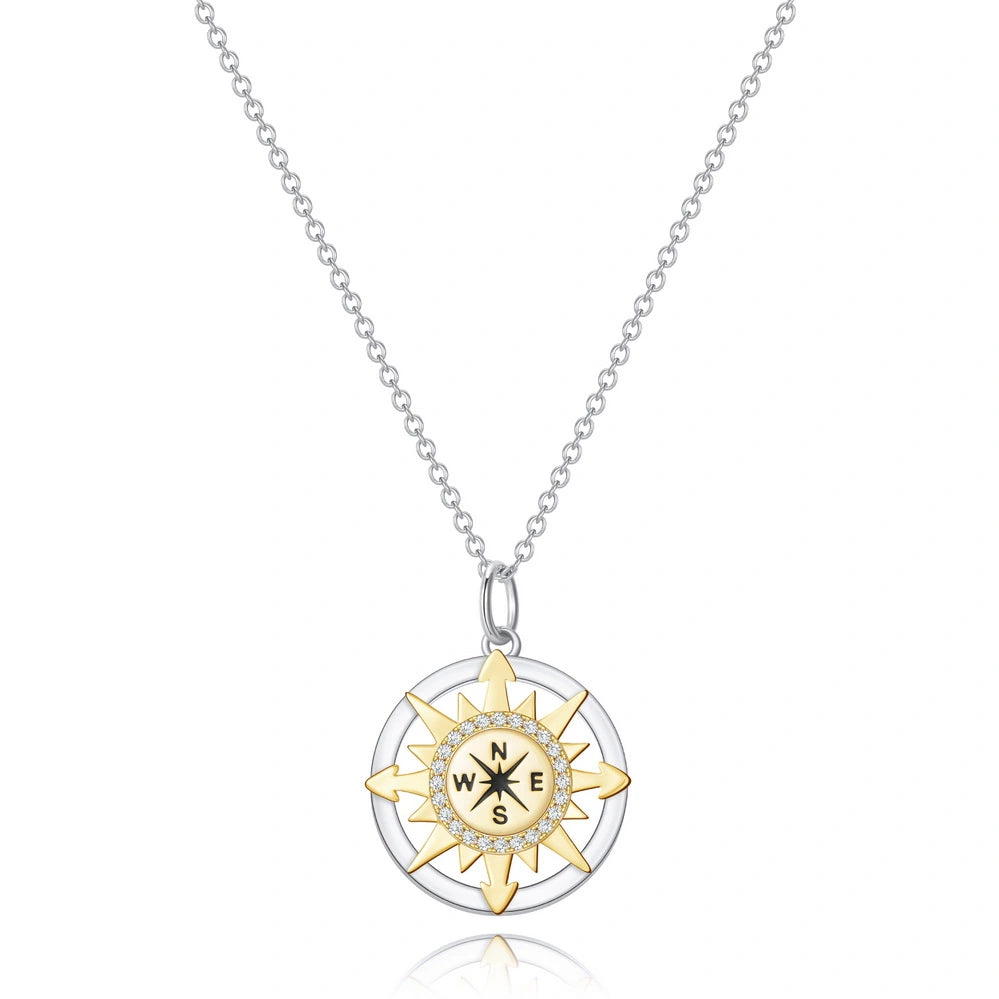 Graduation Season Separation Compass Necklace