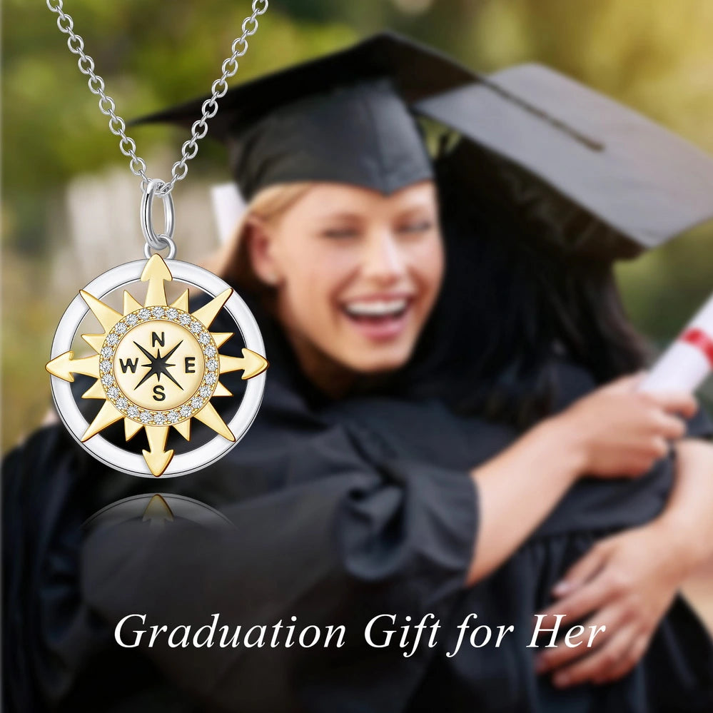 Graduation Season Separation Compass Necklace