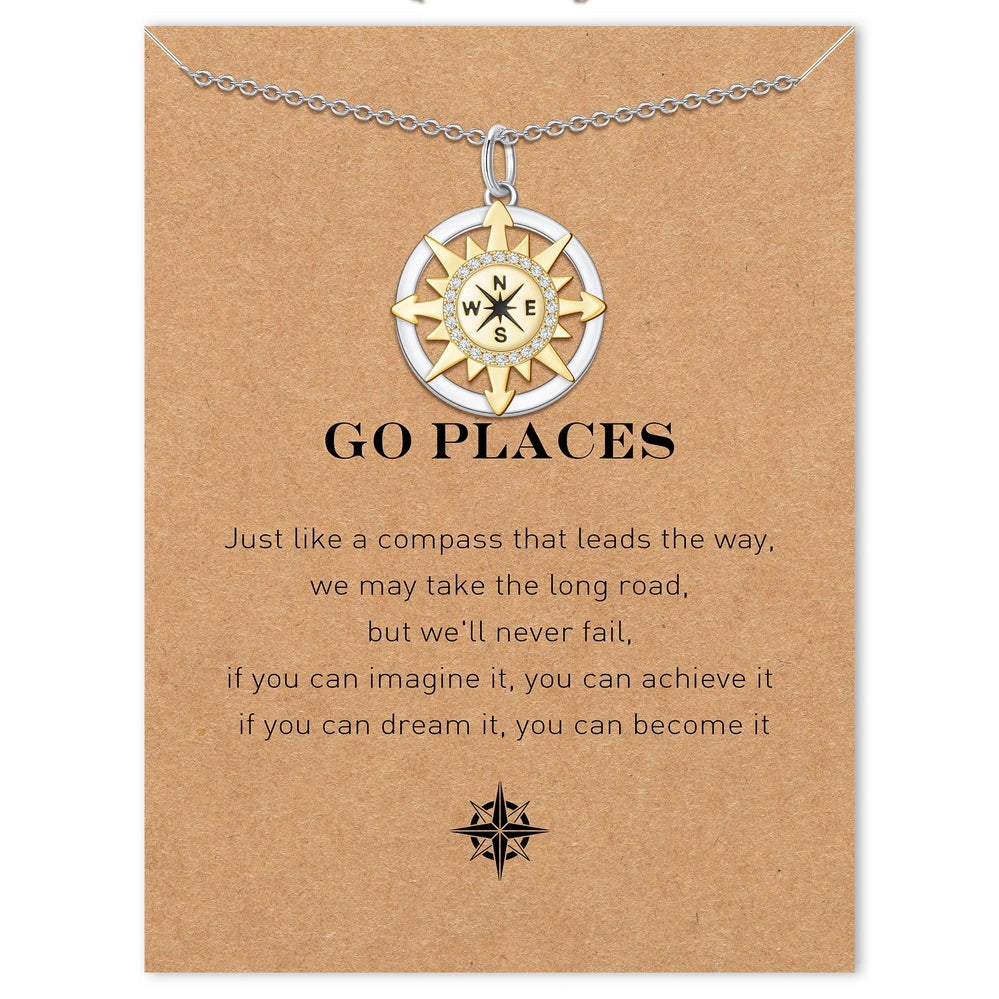 Graduation Season Separation Compass Necklace